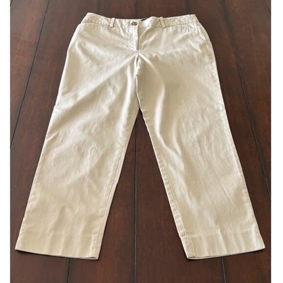 Talbots Pants - Talbots Size‎ 6 The Perfect Crop Pants Khaki